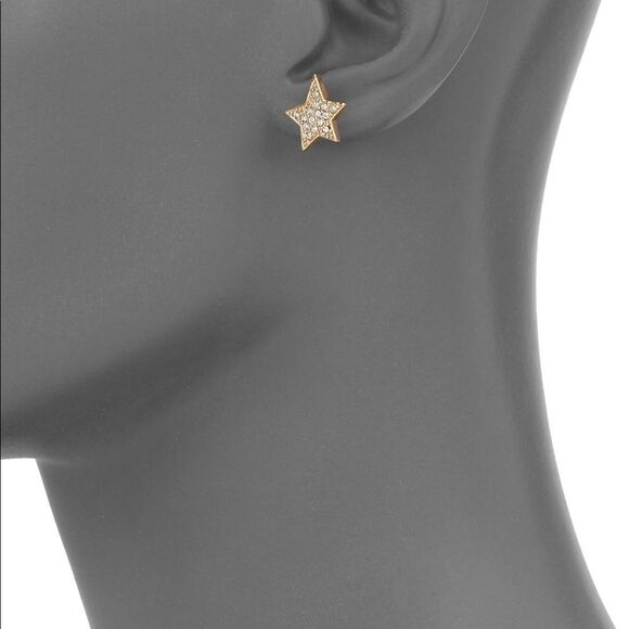 Kate Spade Twinkle Twinkle Pave Star Studs Gold - Picture 2 of 4